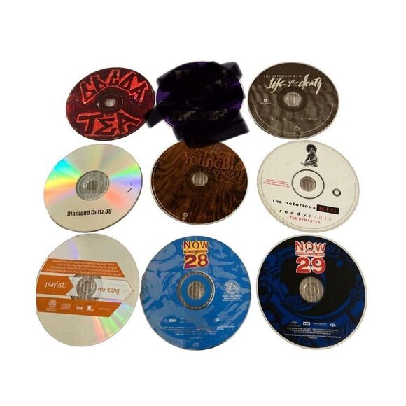 Random CD Lot of 8 Rap Pop Notorious Big Wu Tang Now 28 29 Reggae - Picture 1 of 5